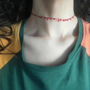 Awesome Floating Blood Drip Choker 🩸